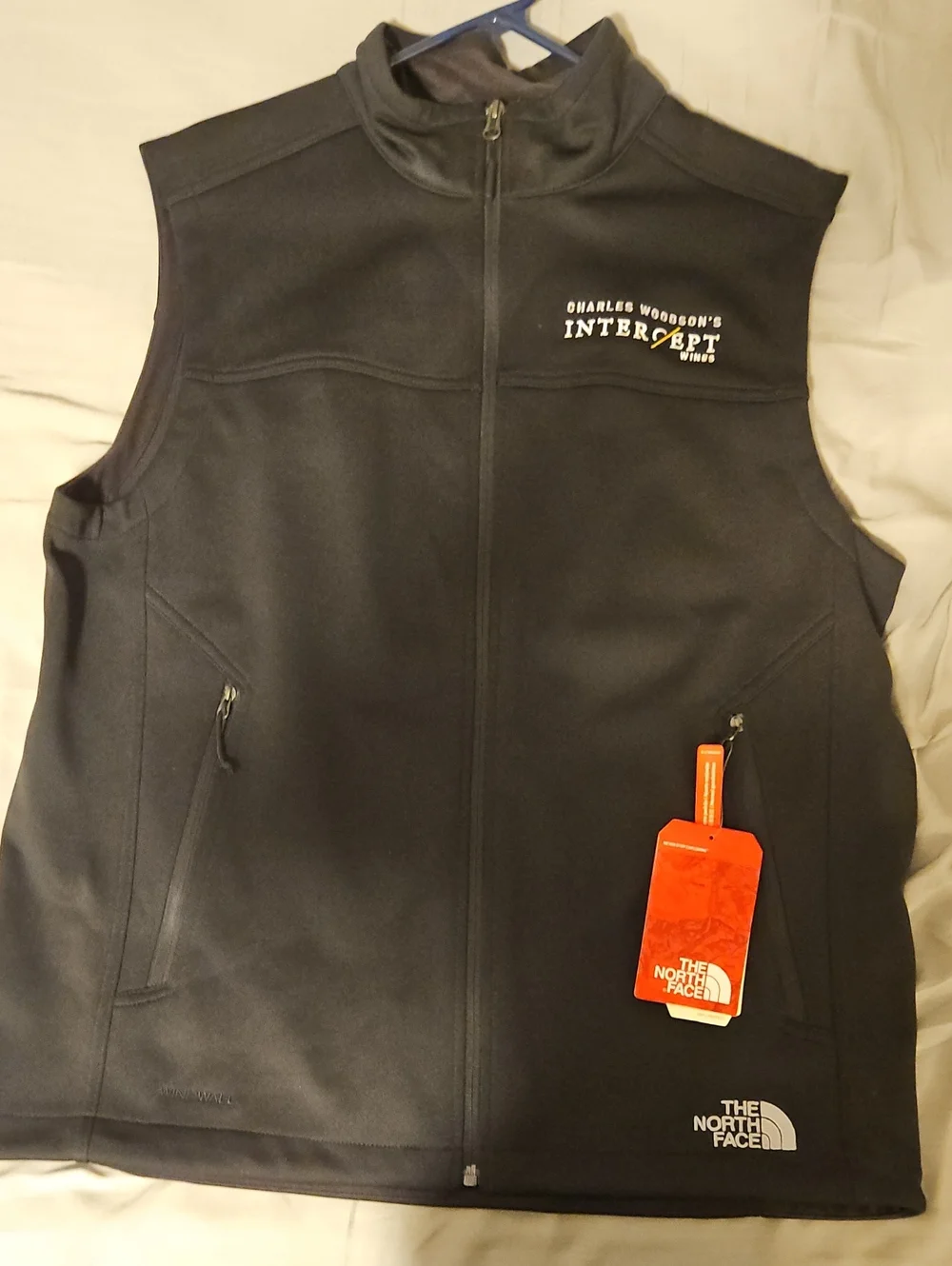 The North Face Black Softshell Men's Vest with Intercept Logo